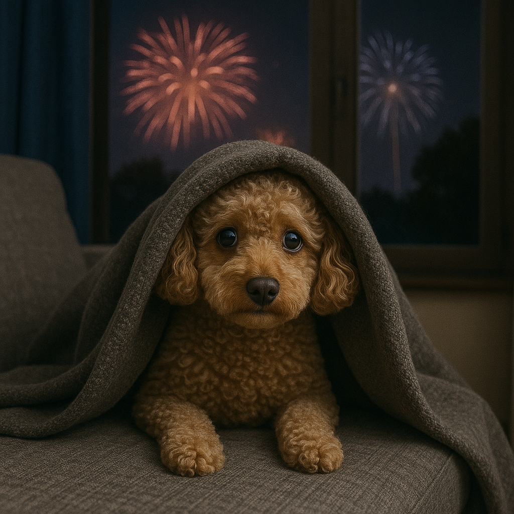 How to Calm an Anxious Dog During Storms or Fireworks