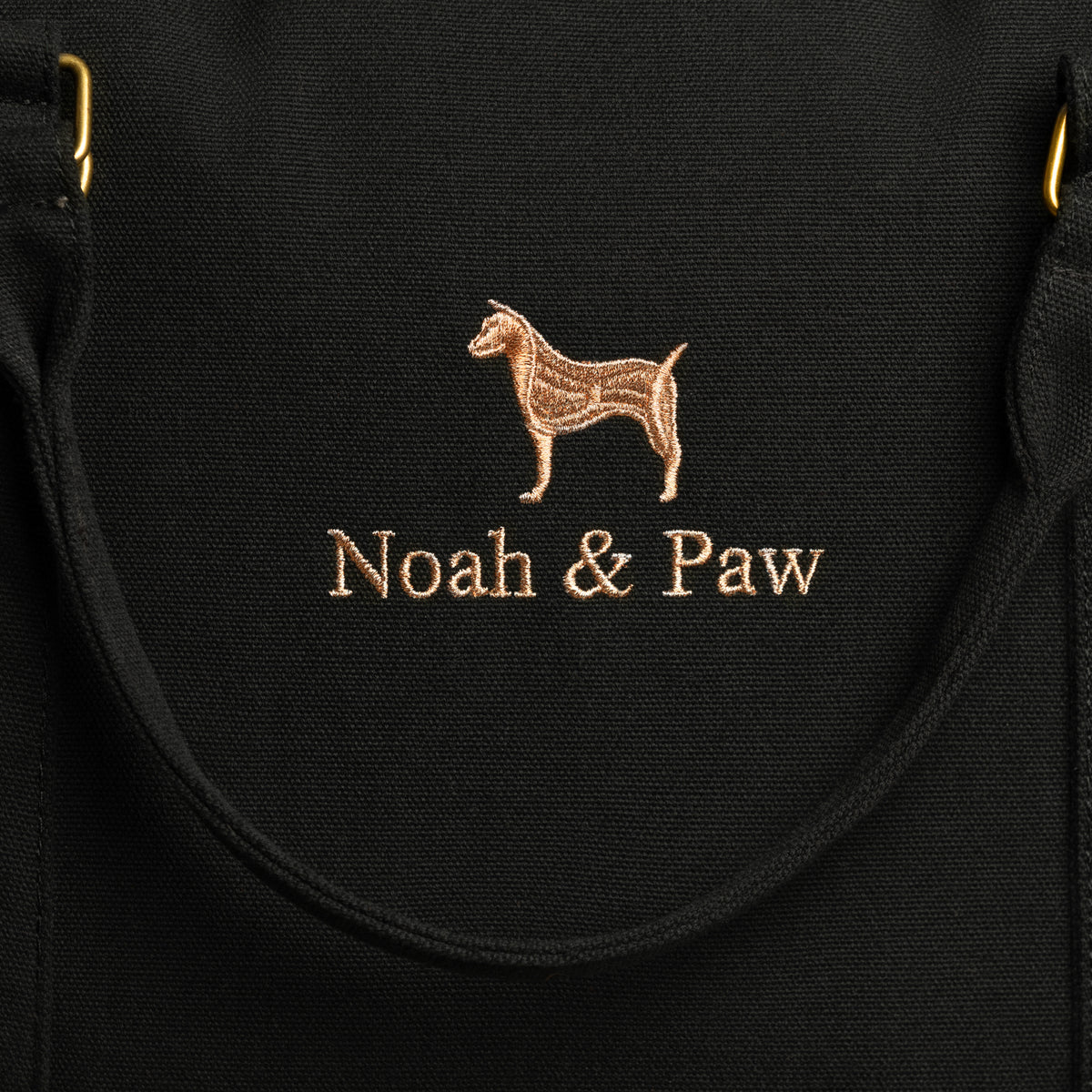 Noah & Paw orthopedic dog car seat carrier with crushed foam, black canvas
