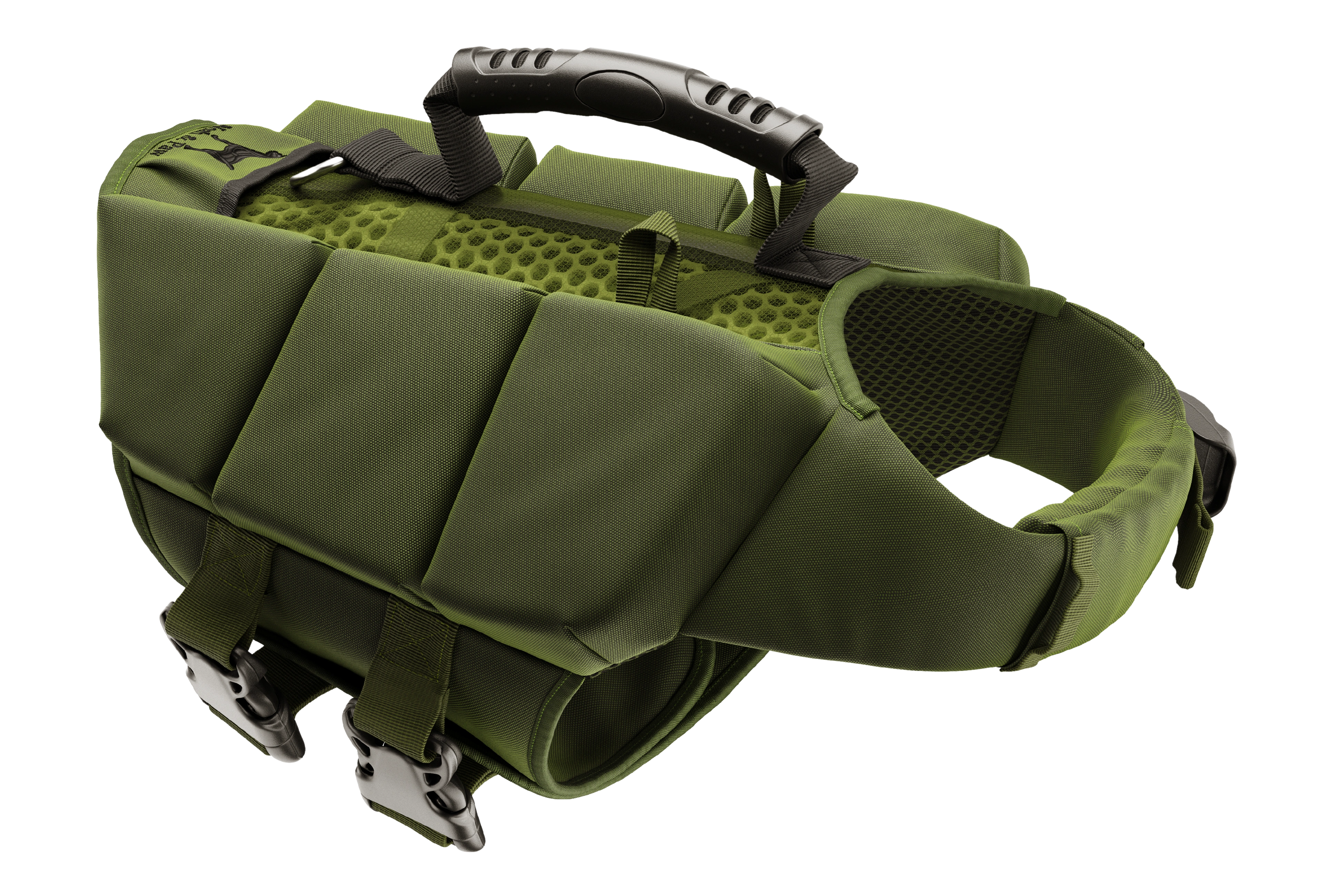 Dog Life Jacket Green x3 cubes foam S