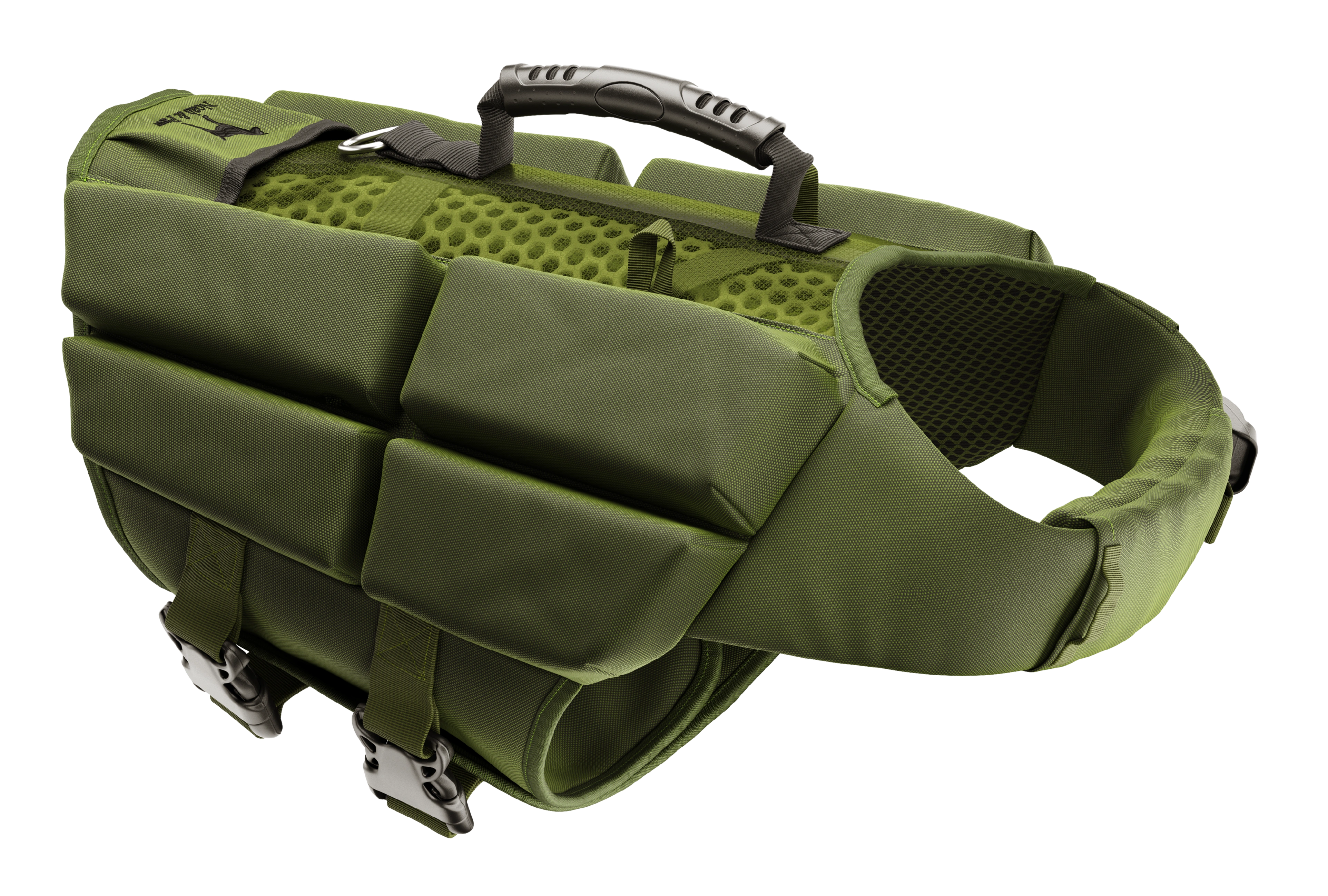 Dog Life Jacket Green x4 cubes foam L