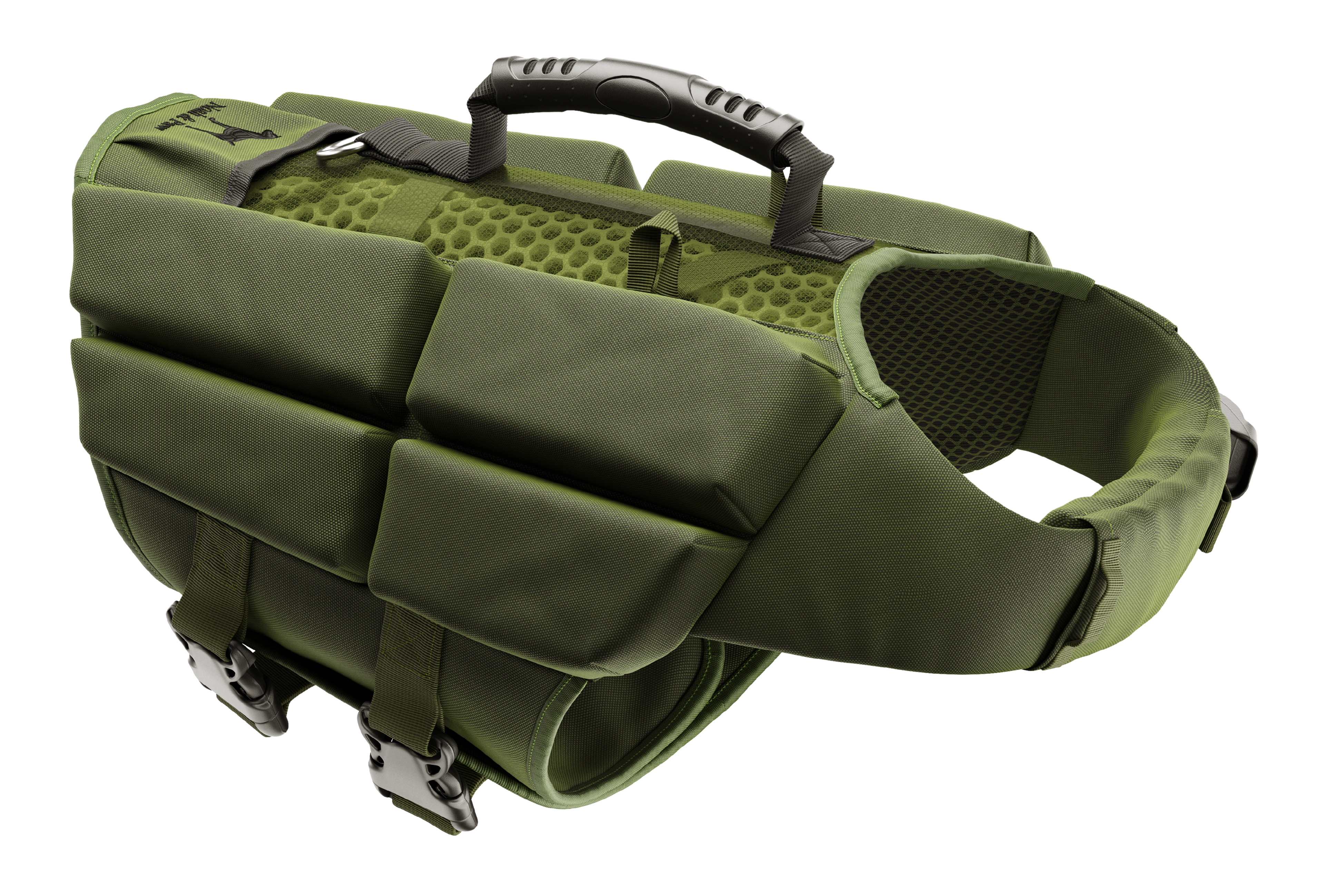 Dog Life Jacket Green x4 cubes foam M