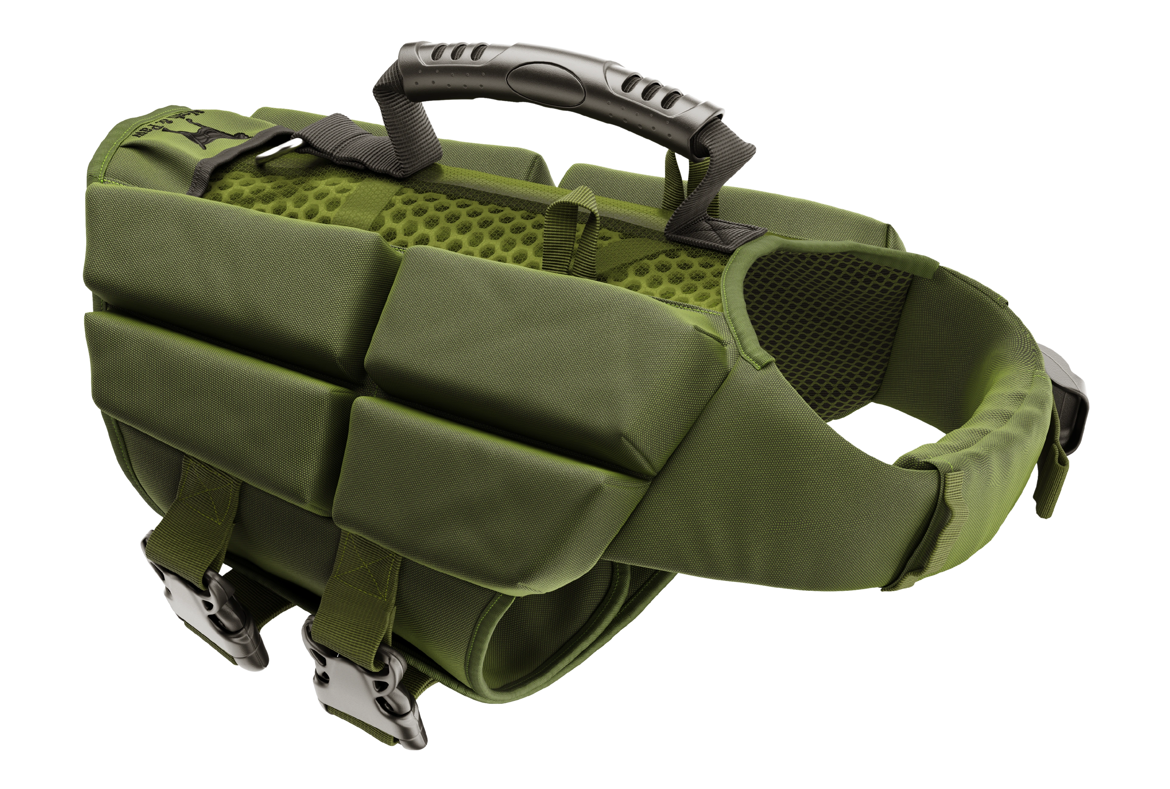 Dog Life Jacket Green x4 cubes foam S
