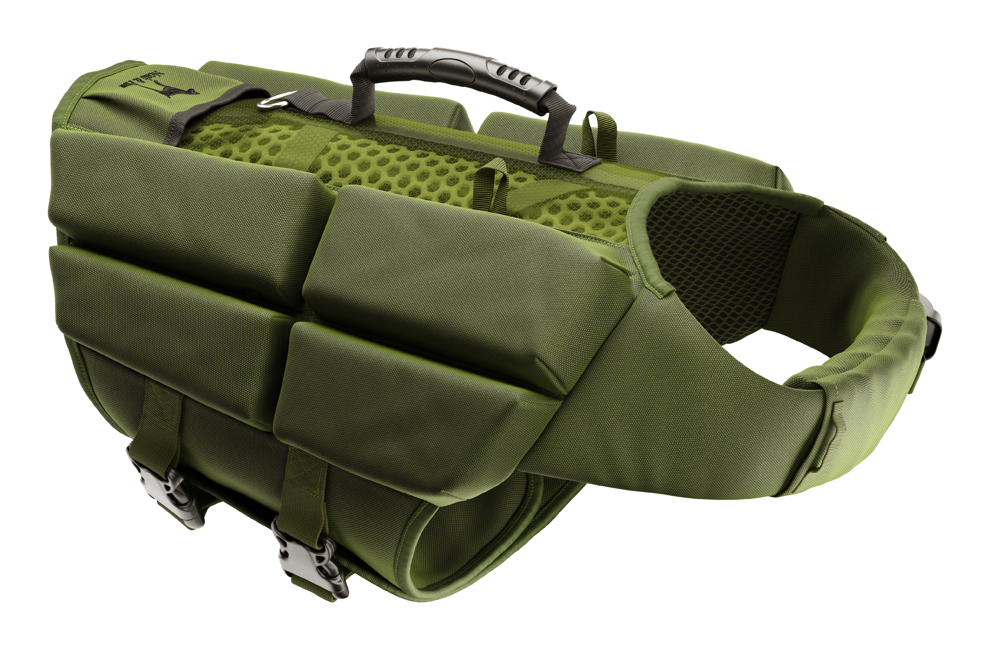 Dog Life Jacket Green x4 cubes foam XL