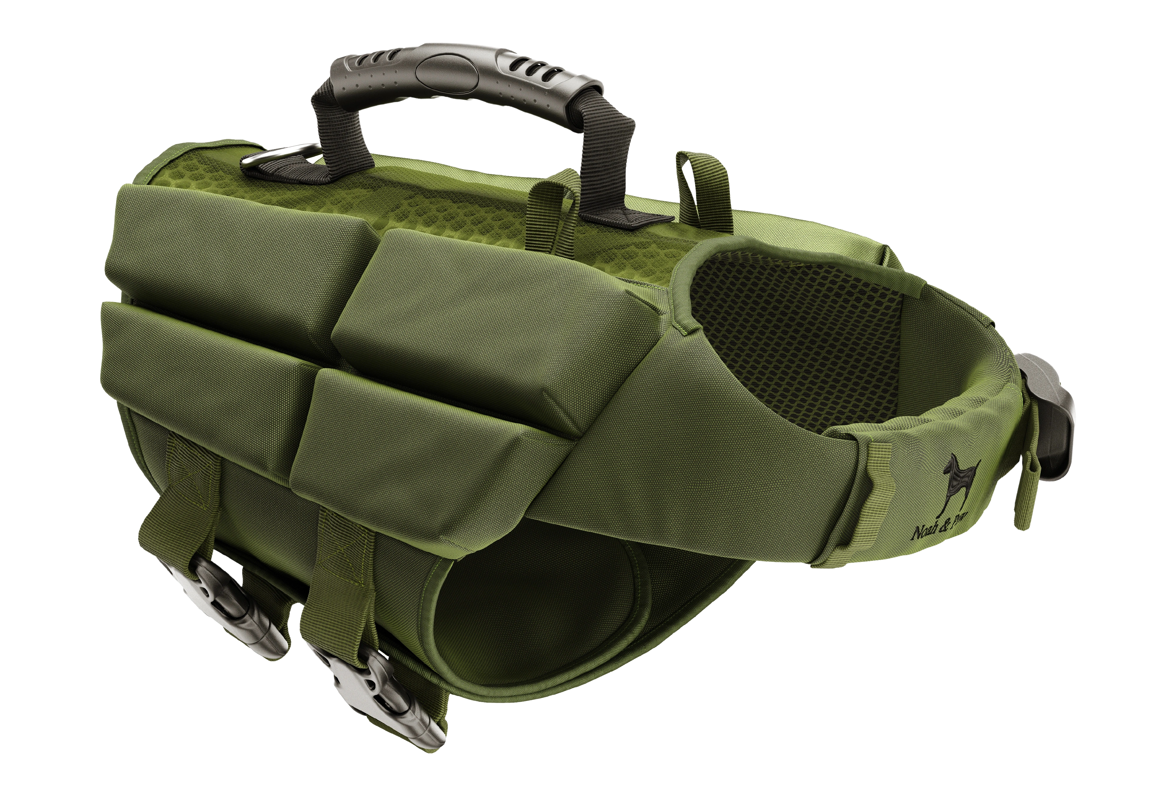 Dog Life Jacket Green x4 cubes foam XS