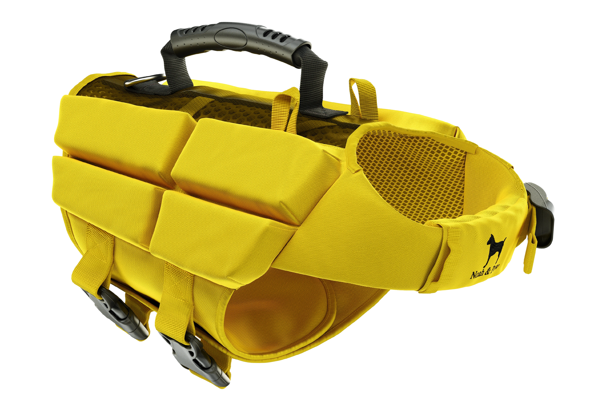 Yellow Dog Life Jacket With 4x Foam Support | Safety Vest