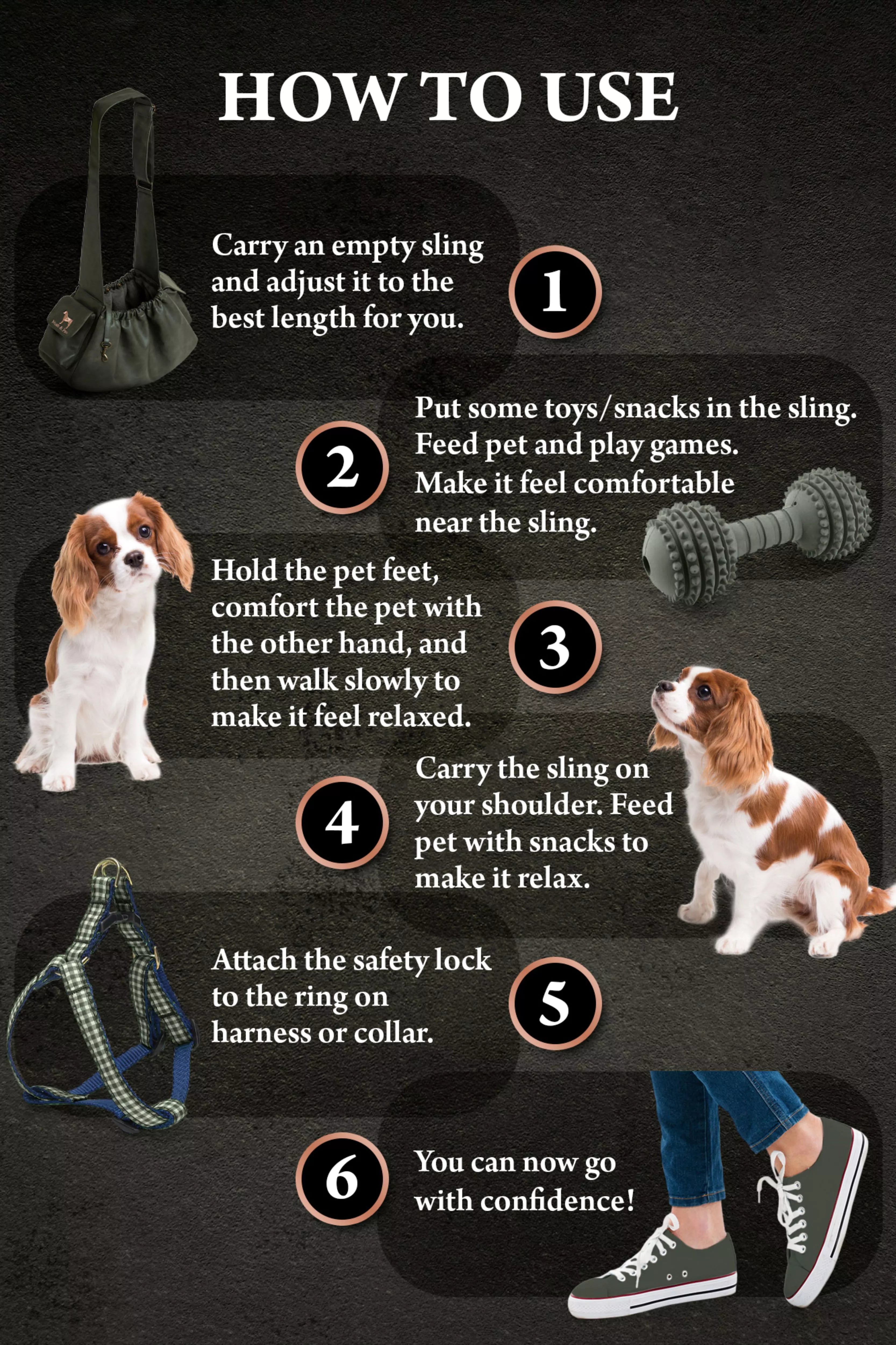 Ruffle Style Dog Sling Carrier - Dark Green