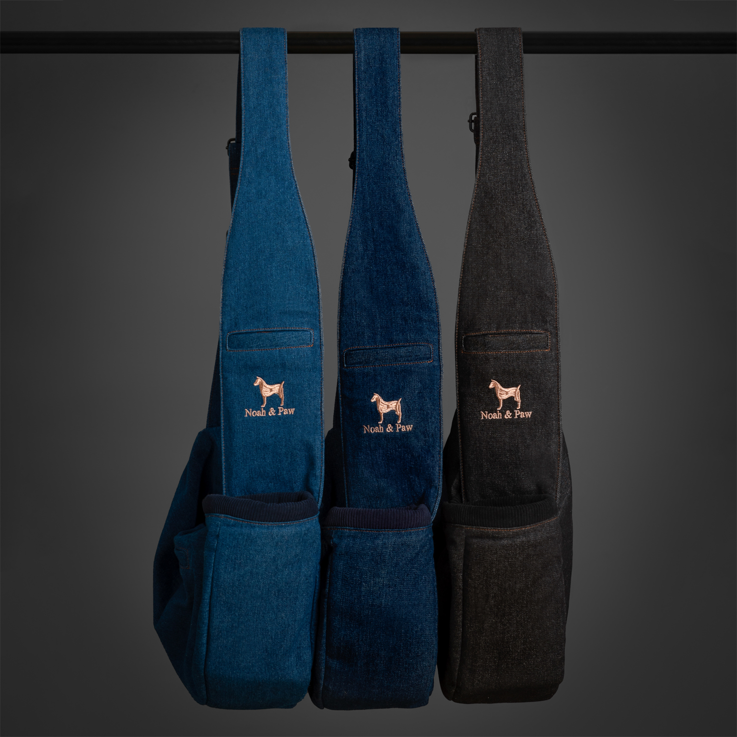 Dog sling carrier (Denim Collection)