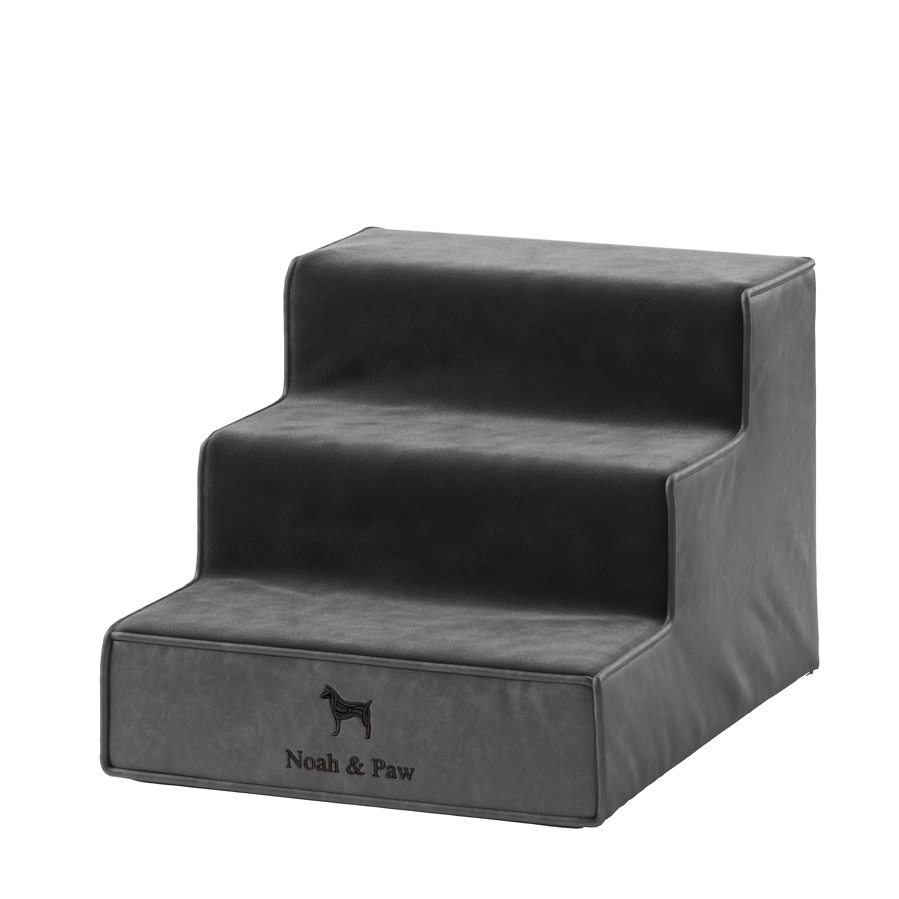 Vegan Leather Pet Stairs for Beds