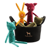 Luxury Plush Dog Toy Gift Basket, Stuffed Animal Collection 1