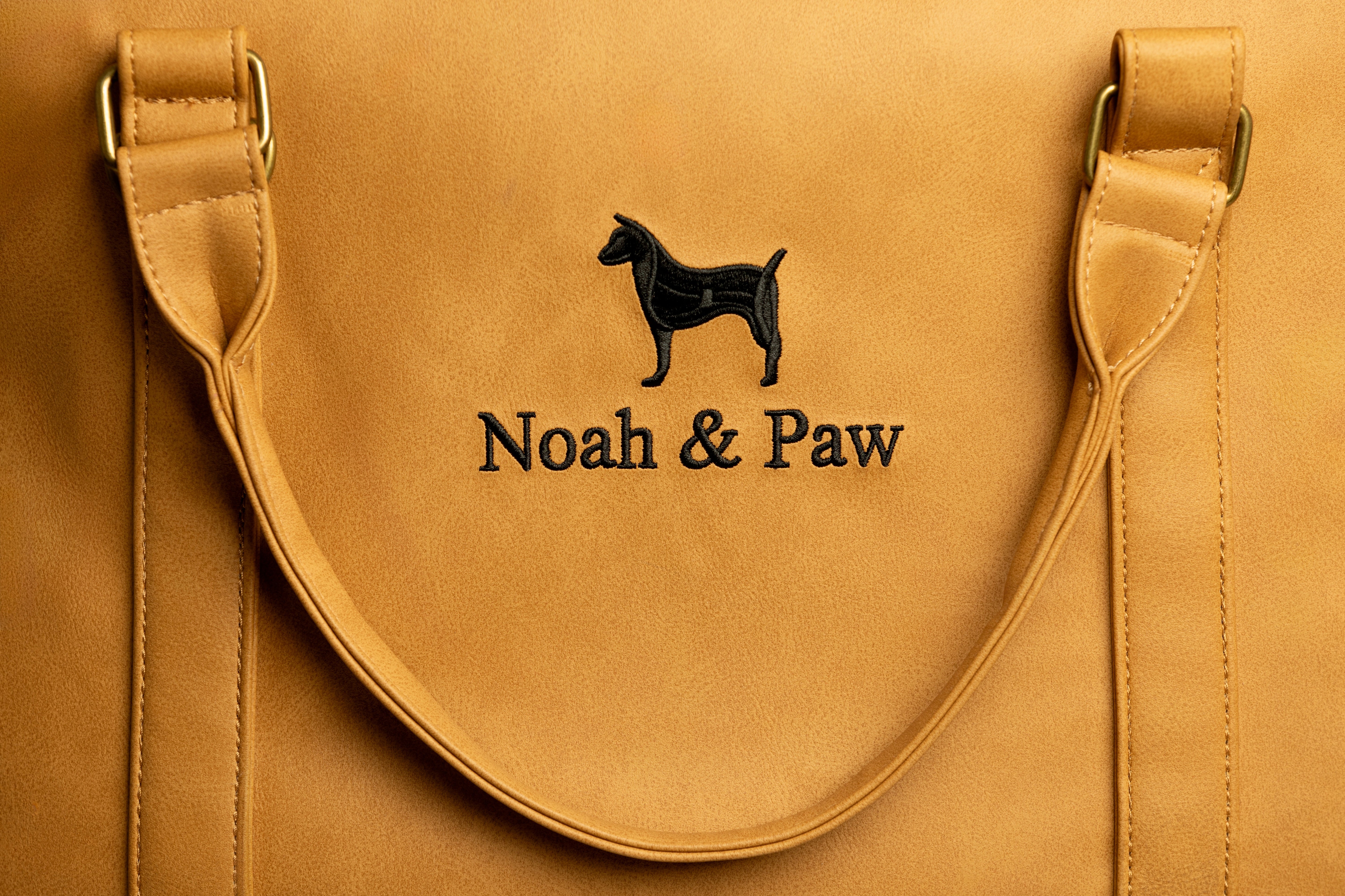 Dog Car Seat Portable Style Faux Leather Camel