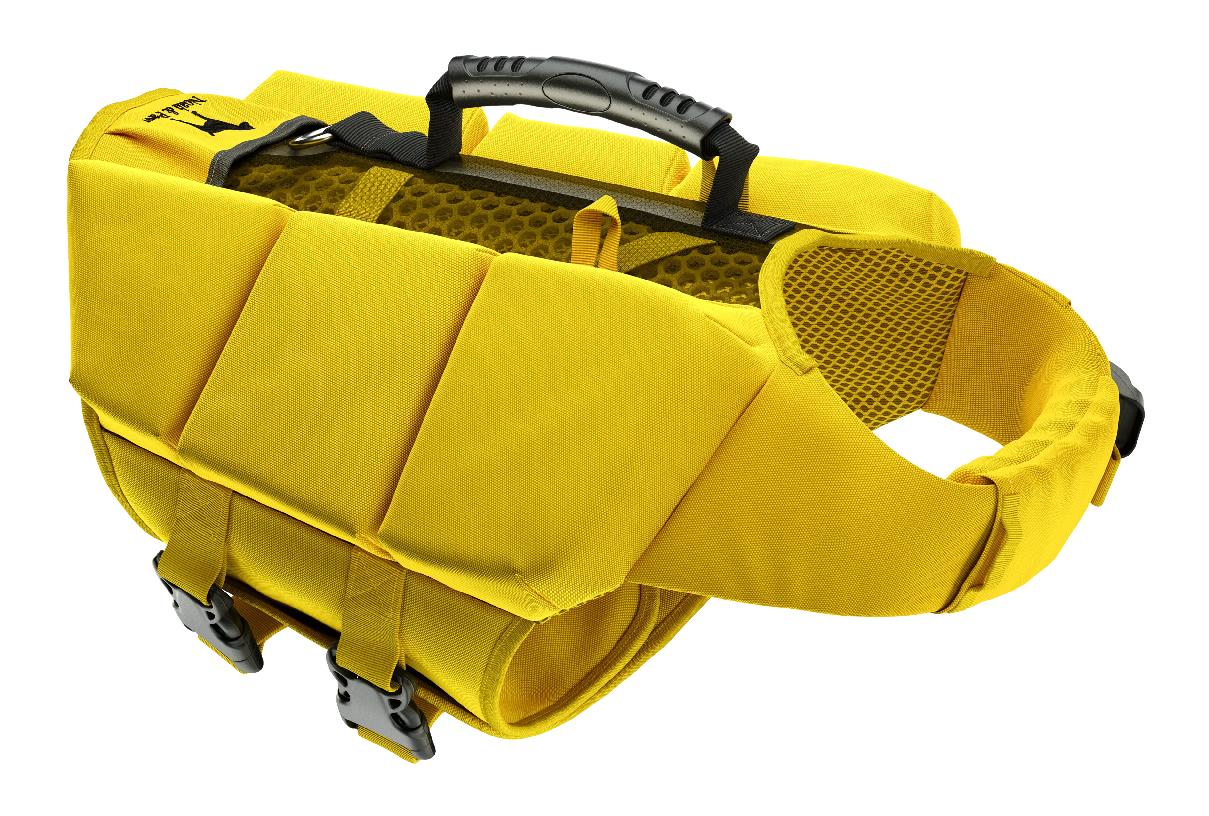 Human Standards Dog Lifejacket Design with 3x Foam for Maximum Buoyancy, Stability & Comfort - Yellow
