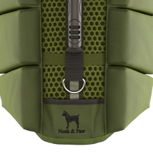 Noah & Paw dog life jacket with 4x foam for buoyancy, green, size S