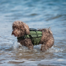 Noah & Paw dog life jacket with 4x foam for buoyancy, green, size XS