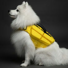 Noah & Paw dog life jacket with 4x foam for buoyancy, yellow, size S