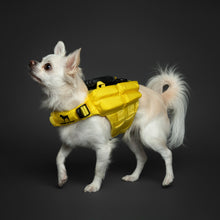 Noah & Paw dog life jacket with 4x foam for buoyancy, yellow, size XS
