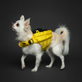 Noah & Paw dog life jacket with 4x foam for buoyancy, yellow, size XS