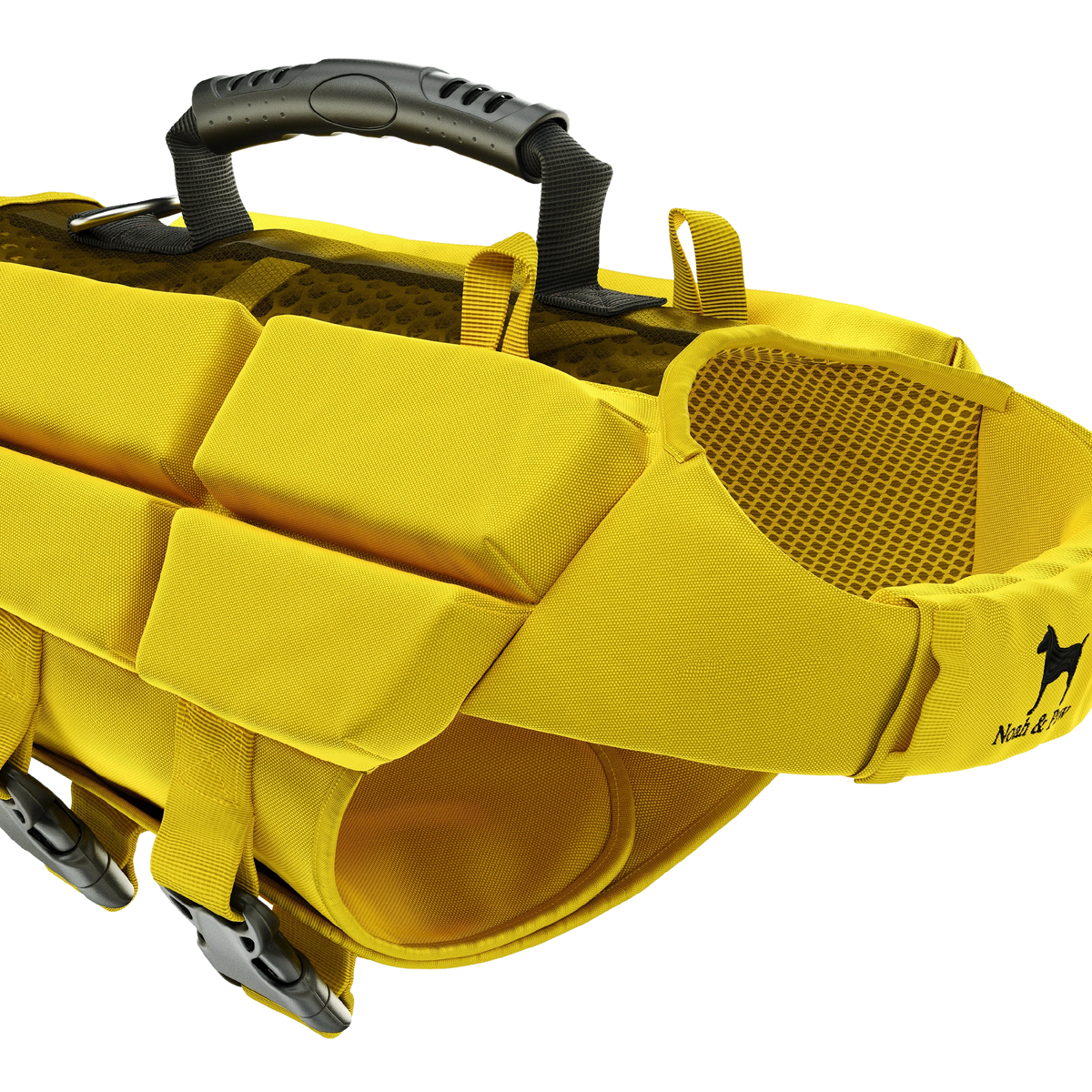 Yellow Dog Life Jacket With 4x Foam Support | Safety Vest