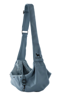 Noah & Paw snap style dog sling carrier in twill, gray, size XS