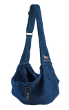 Premium Denim Pet Sling Carrier, Snap Style