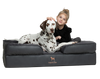 Faux Leather, Orthopedic Pet Bed, Eggshell Memory Foam, Infused with Cooling Gel, Sofa Style