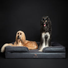 Faux Leather, Orthopedic Pet Bed, Eggshell Memory Foam, Infused with Cooling Gel, Sofa Style