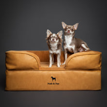 Faux Leather, Orthopedic Pet Bed, Eggshell Memory Foam, Infused with Cooling Gel, Sofa Style