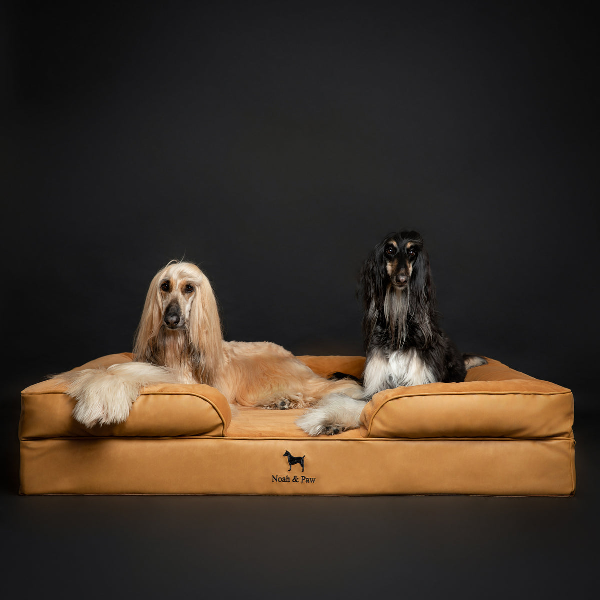 Faux Leather, Orthopedic Pet Bed, Eggshell Memory Foam, Infused with Cooling Gel, Sofa Style