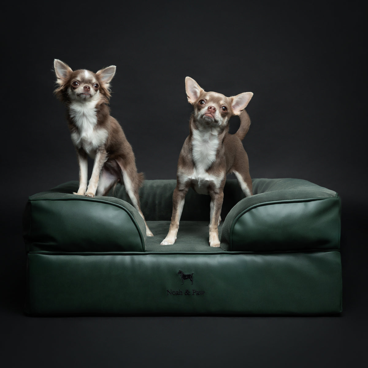 Faux Leather, Orthopedic Pet Bed, Eggshell Memory Foam, Infused with Cooling Gel, Sofa Style