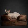 Velvet Orthopedic Pet Bed, Memory Foam, Infused with Cooling Gel
