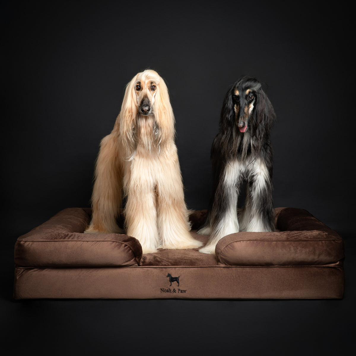 Velvet Orthopedic Pet Bed, Memory Foam, Infused with Cooling Gel