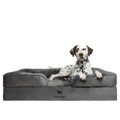 Velvet Orthopedic Pet Bed, Memory Foam, Infused with Cooling Gel