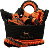 Luxury Dog Toy Gift Basket, Stretchy Rope Collection, Black