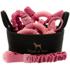Luxury Dog Toy Gift Basket, Rope & TPU Collection, Pink