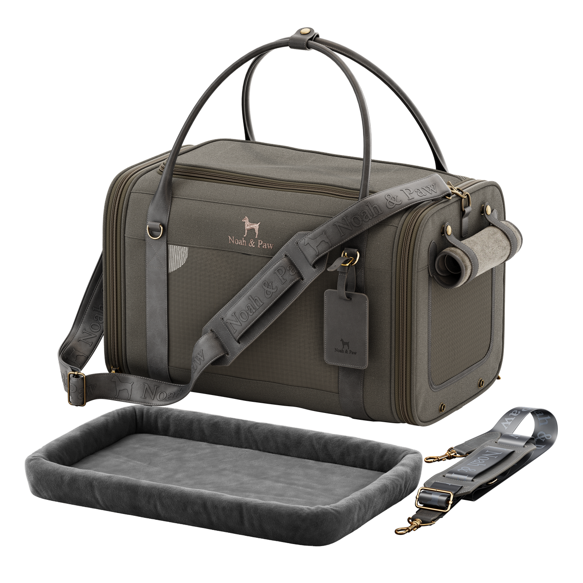 Canvas dog carrier, Noah & Paw
