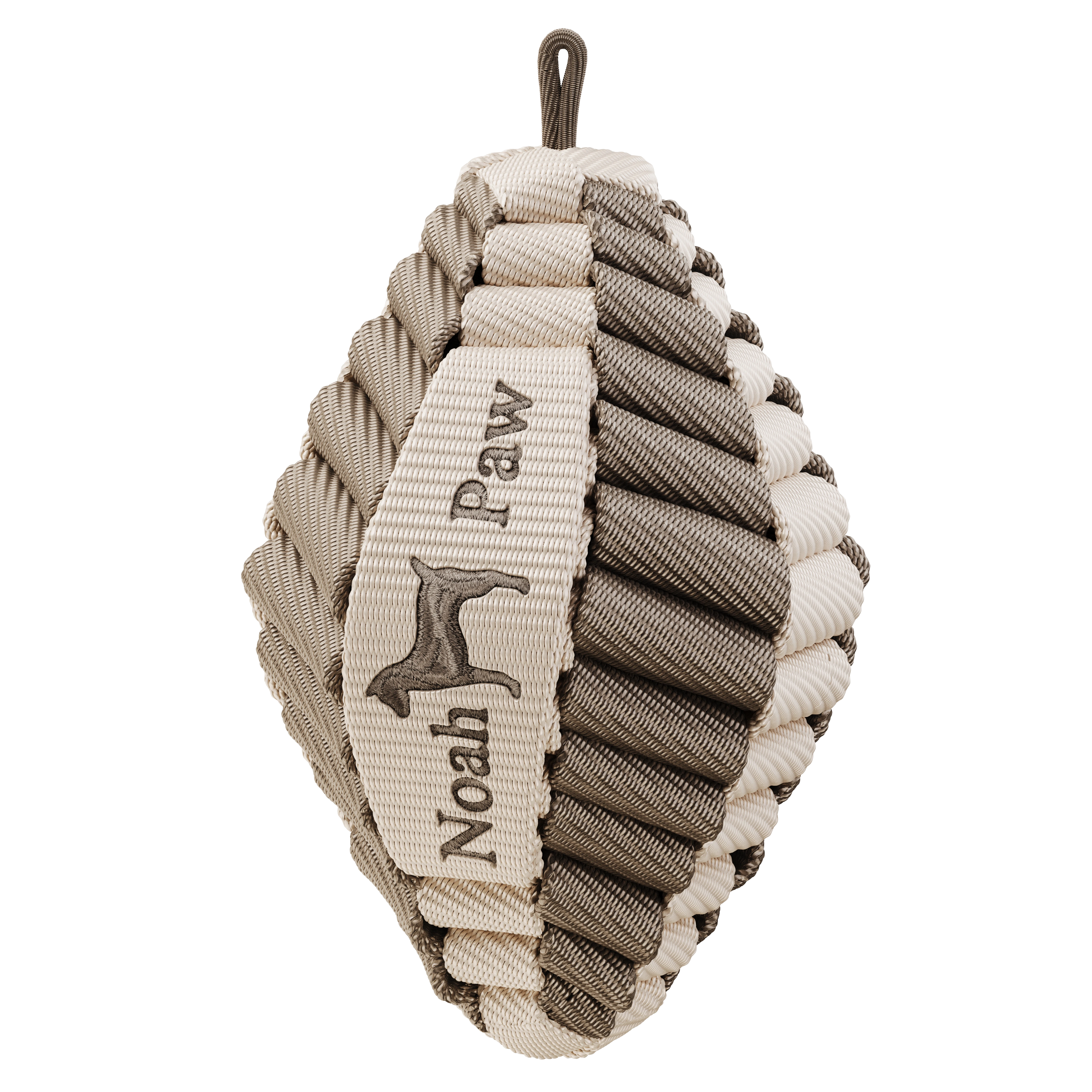 Luxury Dog Toy Gift Basket, Stretchy Rope Collection, Beige