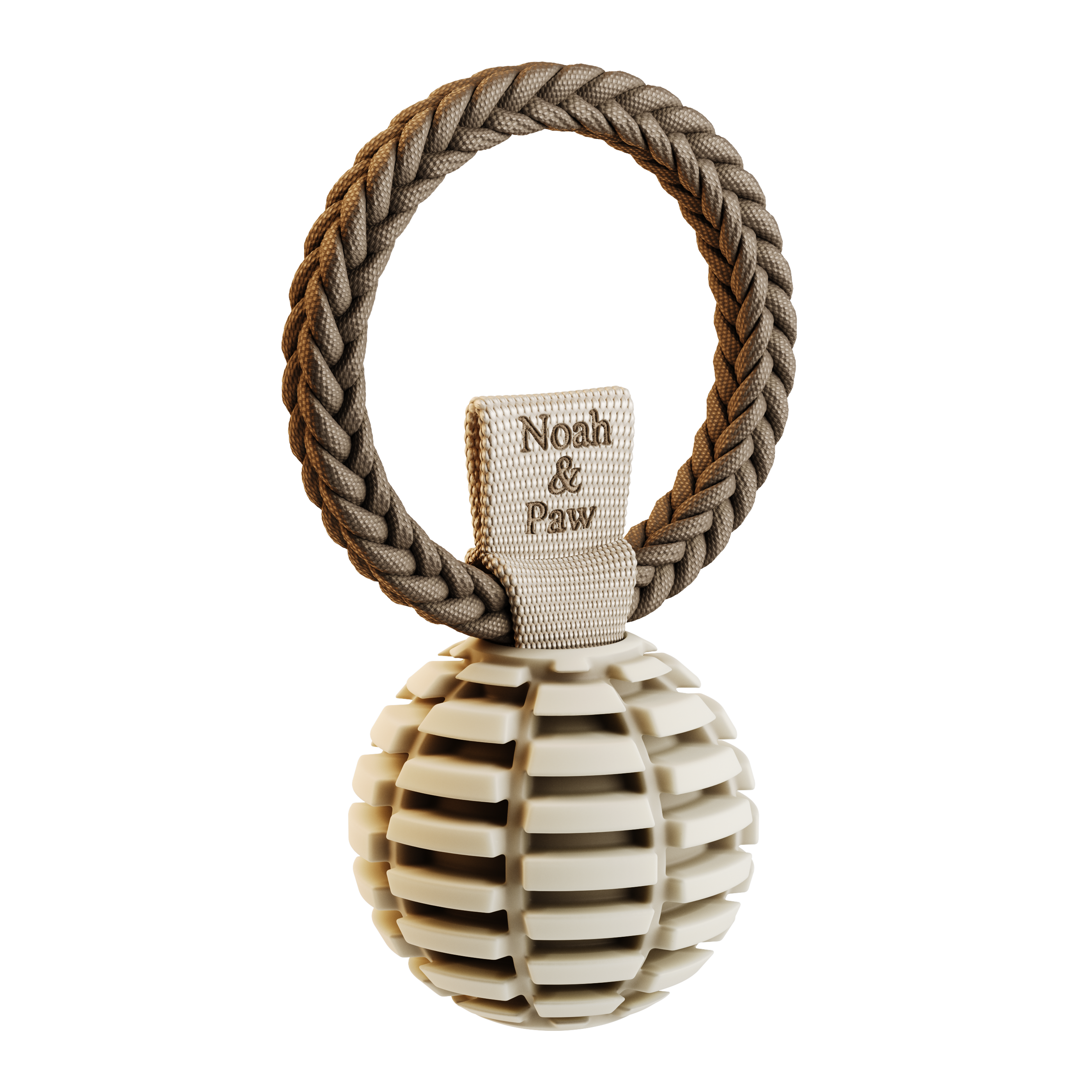 Luxury Dog Toy Gift Basket, Rope & TPU Collection, Beige