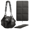 Mesh Dog Sling with Snap Closure and Removable Bed Mat